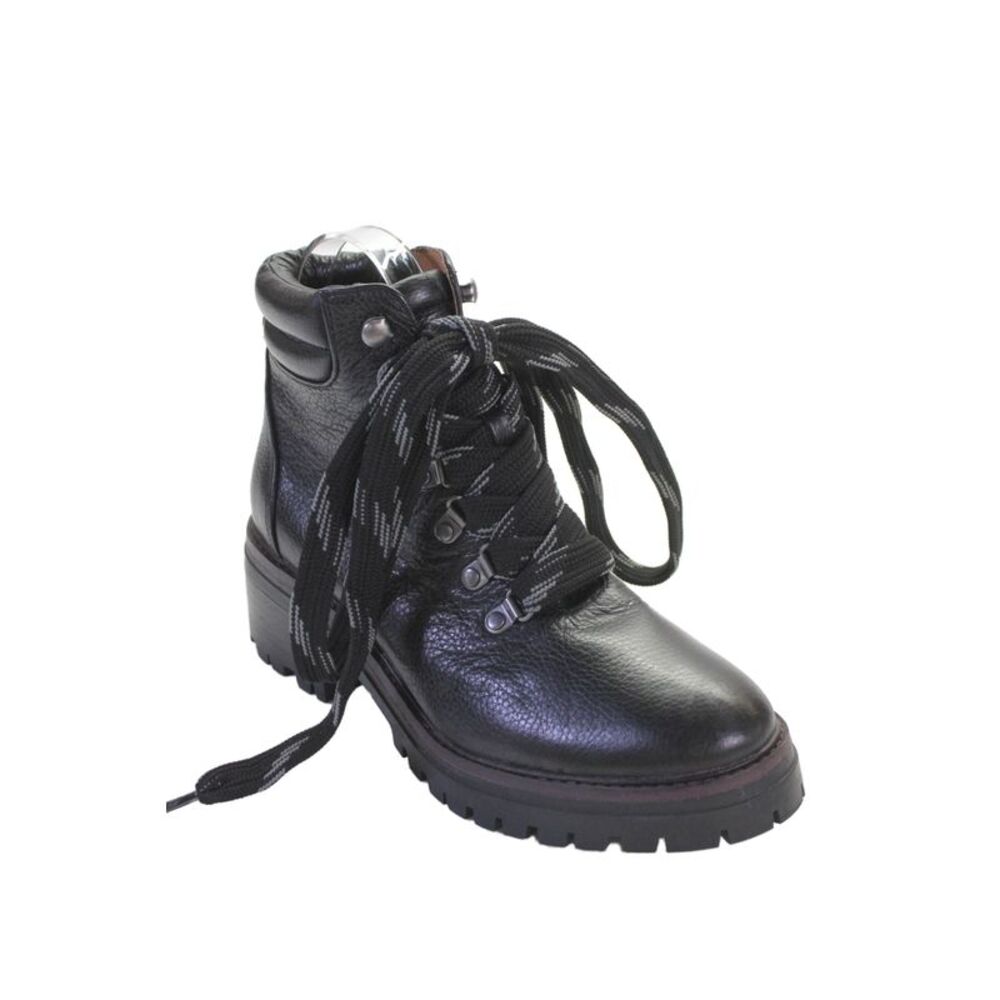 Gentle Souls Womens Leather Lace Up Combat Boots Black Size 6.5